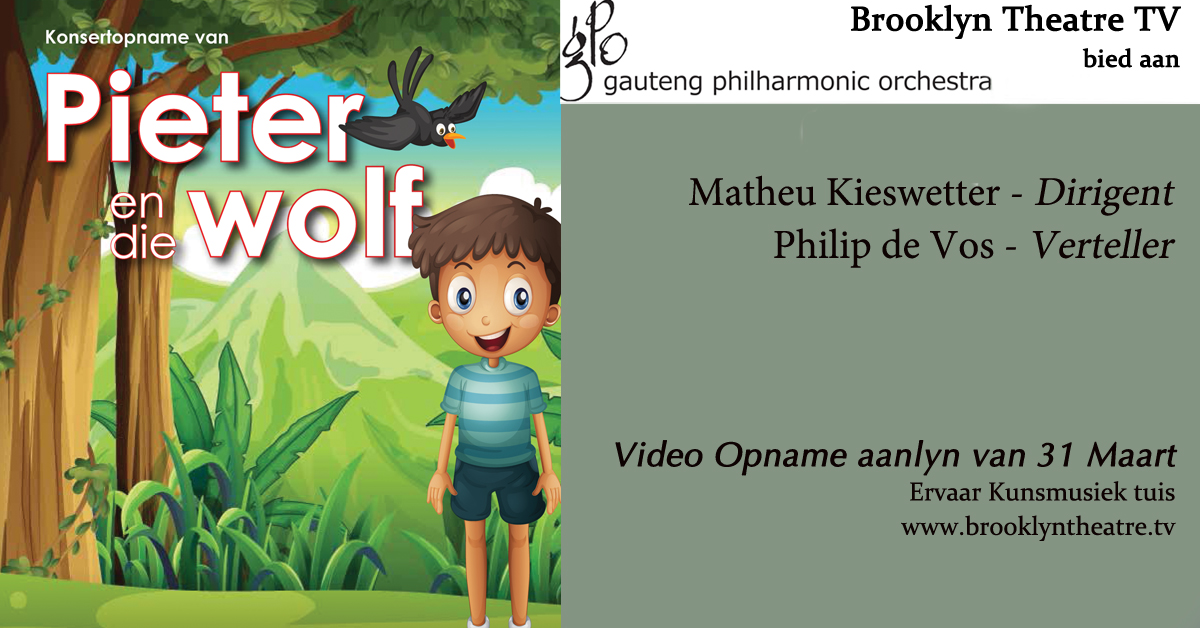 Pieter en die Wolf aangebied in Afrikaans. Prokofiev Thumbnail